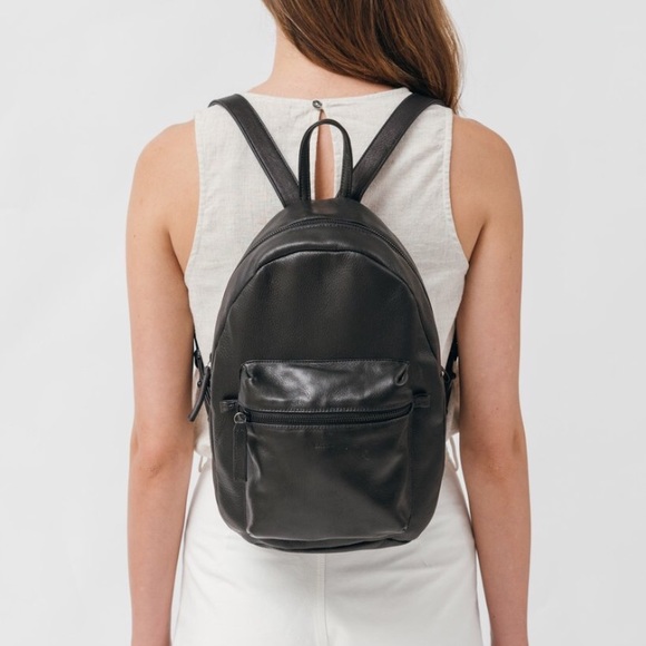 baggu leather backpack
